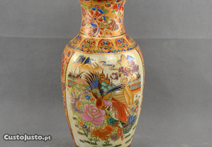Jarrão / Jarra Porcelana da China  decorado flores e pássaros