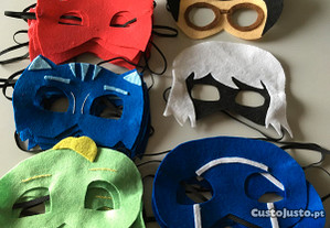 Mascaras infantis- Pjmasks e Lady Bug - exemplo
