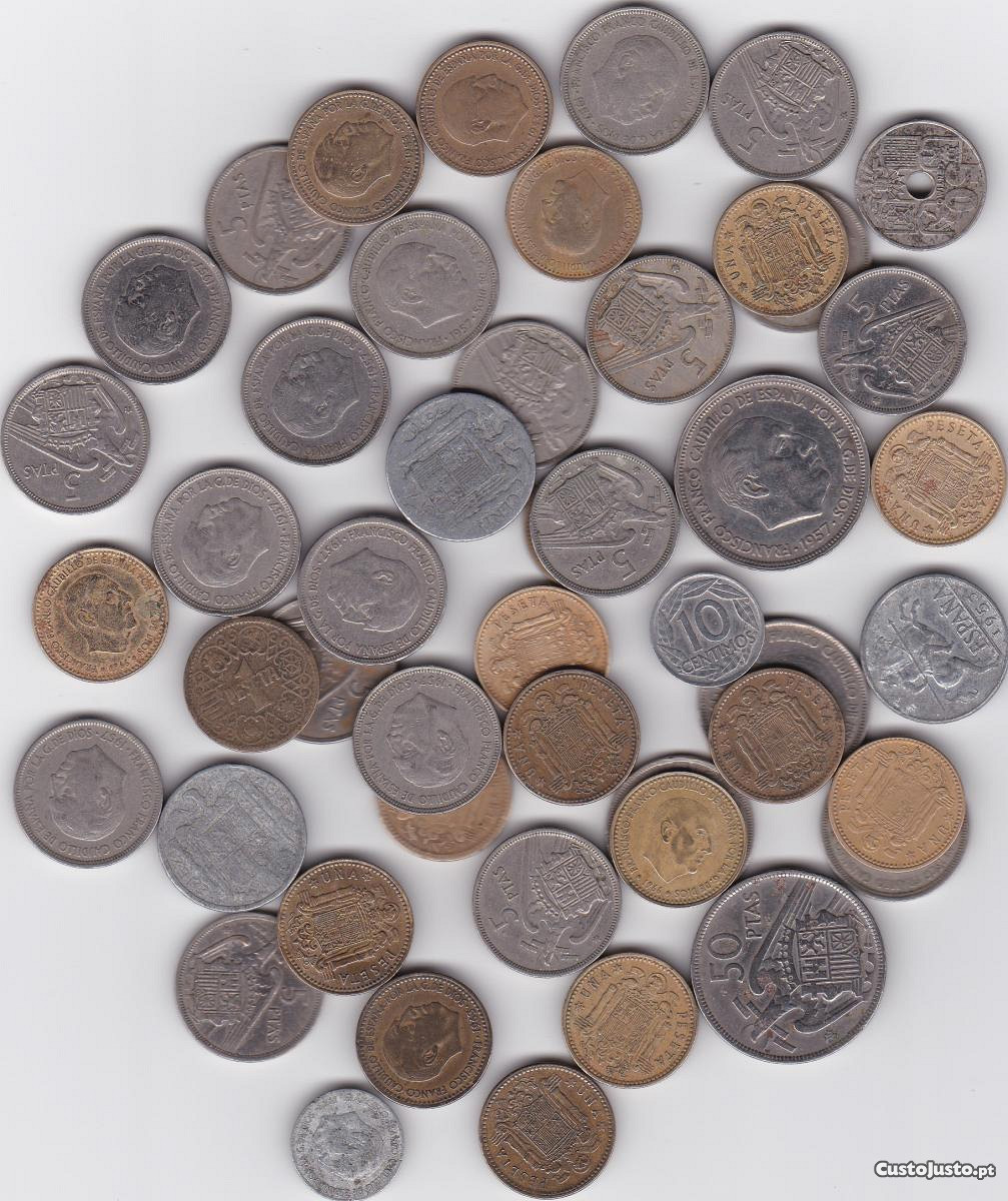 Lote moedas espanholas