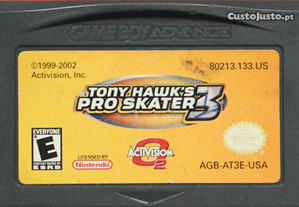 Jogo GBA Tony Hawks Pro Skater 3