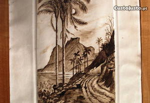 Gravura 1931 retratando a Gávea ( Rio de Janeiro)