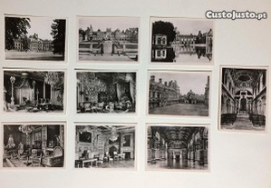 Lote 10 fotos antigas do Palácio de Fontainebleau