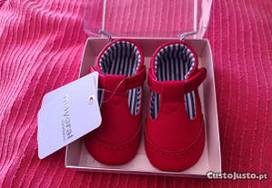 Sapatos Bebé Mayoral Pele Vermelha - Tam. 19 - NOVOS