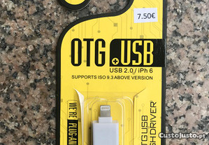 Adaptador OTG Lightning para USB (iPhone / iPad)