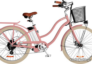 Bicicleta Elétrica Beach Cruiser - Nova bicicleta - IVA recuperável Ebike