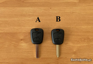 Carcaça chave Citroen C1 / C2 / C3 / Berlingo / Xsara picasso