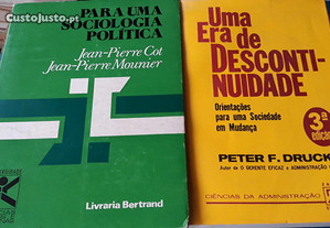 Obras de Jean Pierre Cot e Peter F. Drucker