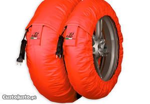 Mantas termicas aquecedores de pneus capit suprema spina cor vermelha (17'' - frente 120/trás 200) s2p020403