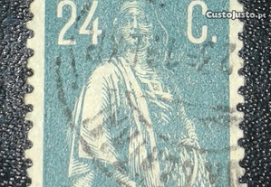 24 portuguese centavos "Ceres" with error (1920-22)
