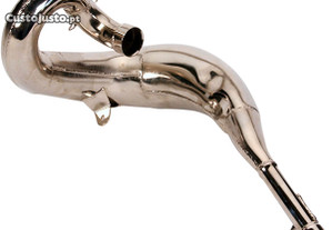 Balao de escape fmf gnarly pipe nickel-plated steel honda cr 250