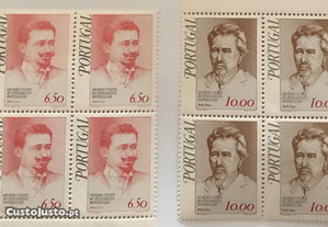 2 quadras selos Pensamento Republicano - 1979