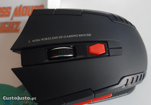 Rato Mouse Wireless 2.4GHz Óptico Scroll 4 botões 1600dpi Novo