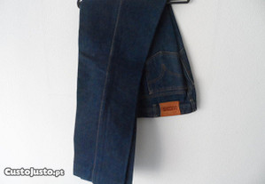 Calças de ganga de cintura elástica com cordões - AZUL - Kiabi