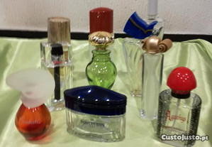 Lote de 10 Frascos de Perfume P/ Colecionadores