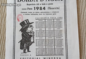 Borda D'Água 1984 (Bissexto). Editorial Minerva