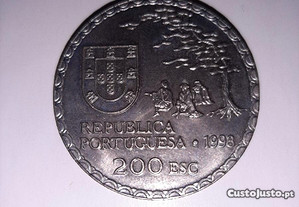 Moedas de 100 e 200 escudos - 1988 1989 1993 1998