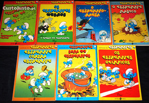 6 livros BD Aventuras dos Estrumpfes Ed. Pública