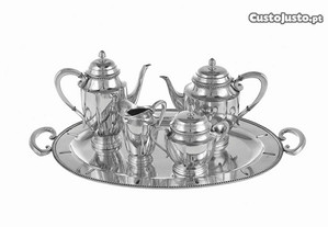 Serviço de Chá e Café em prata portuguesa