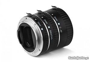 Tubo de extensão Macro AF Autofoco 13mm + 21mm + 31mm para Canon SLR