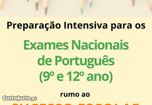 Preparação (em grupo) - Exame Nacional de Português - 9º e 12º ano