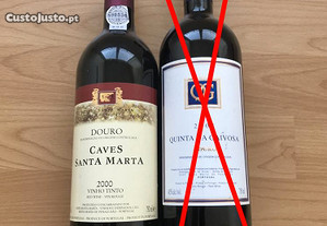 Garrafa vinho tinto Douro DOC reserva 2000