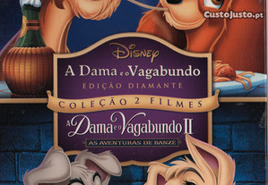 Dvd Caixa com dois filmes A Dama e o Vagabundo/ A Dama e o Vagabundo II - infantil