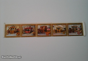 Lote de 5 selos / vinhetas do I.A.N.T. do ano 1974