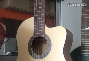 Guitarra clássica eletrificada Cort AC120CE OP faç