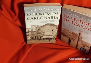 2 livros novos de Carlos Ademar: Na Vertigem da Traição / O Homem da Carbonária