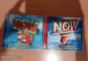 Lote de CD's Now 3 e Now 7
