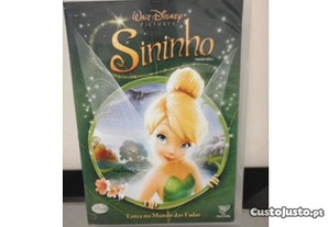 Dvd Original - SININHO DOBRADO em Português Filme de animação Disney Peter Pan