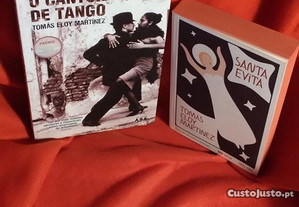 2 livros novos de Tomás Eloy Martínez: O Cantor de Tango / Santa Evita