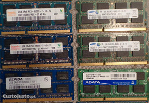 10 Memórias Ram 2Gb 2RX8 PC3 (930)