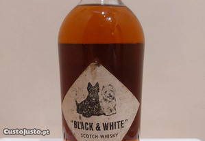 Whisky velho Black&White anos 70