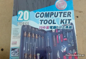Kit de ferramentas de computador 20 peças - Novo
