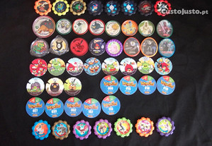 Coleção de Tazos vários Matutano Beyblade Pokemón