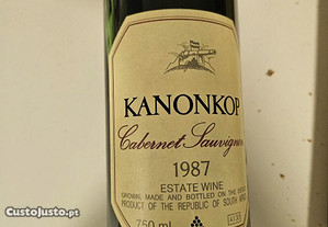 Garrafa vinho tinto Kanonkop Cabernet Sauvignon 1987