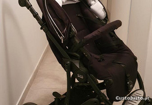 Trio Romer (cadeira 0+, cadeira de passeio, alcofa) com base isofix, de cor preta