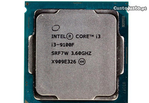 Processador i3-9100F (3.60GHz-4,20 GHz) LGA1151 CPU. + pasta térmica