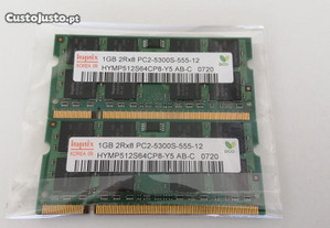 Memórias DDR2 Hynix 1GB