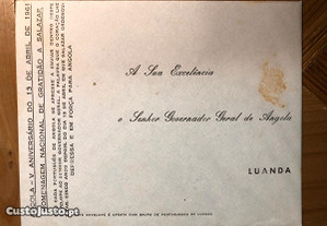 Envelope Angola V Aniversário do 13 Abril de 1961